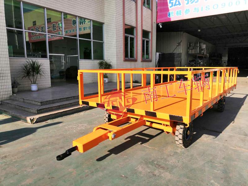 5-ton guardrail type flat trailer industrial full trailer