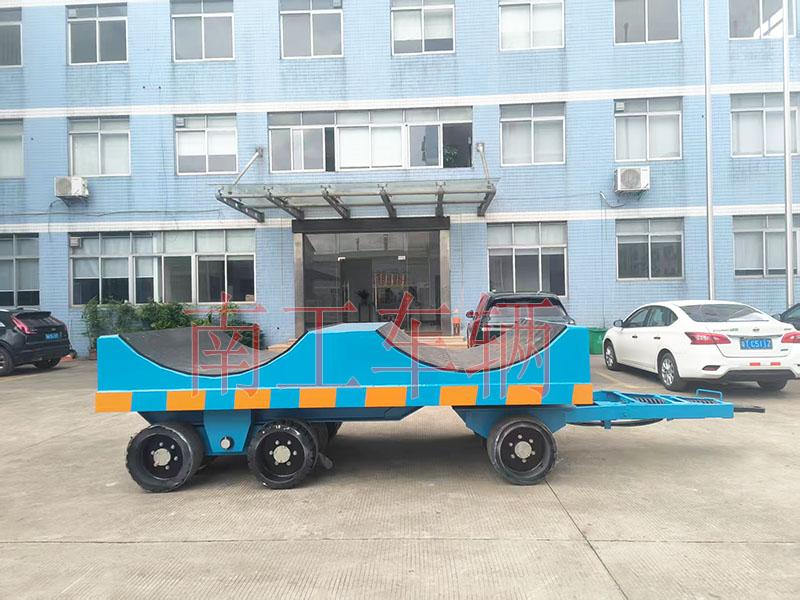 40吨重型钢卷运输工业平板拖车 牵引全挂车